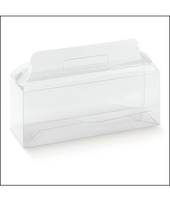 Valigetta portabarattoli trasparente con manico alta 16 cm
