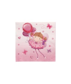 Tovaglioli 3 veli 33x33 cm Little dancer, 20 pezzi